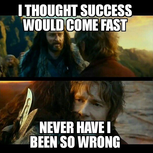 hobbit memes about success